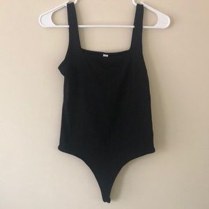 Nordstrom Black Thong Bodysuit